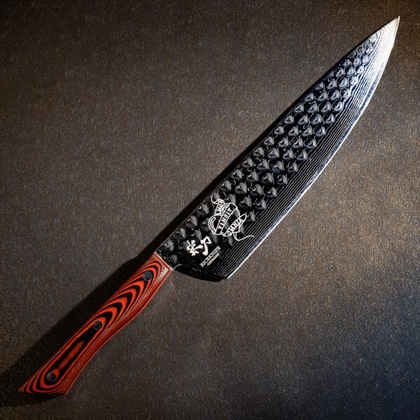 Amor I 2023 Limited Edition Taktilt Damaskus Kokkekniv Fra Riceknife