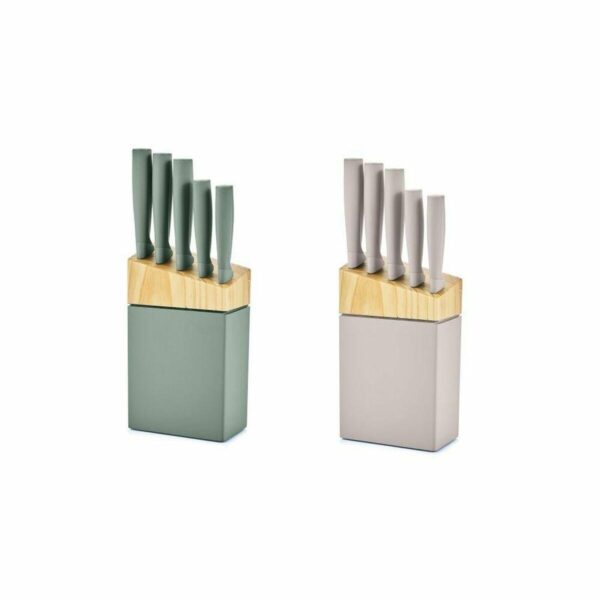 Knivsæt Rustfrit Stål Polypropylen 2 Enheder Fra Dkd Home Decor