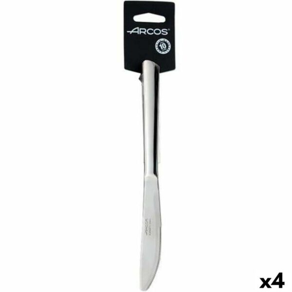 Knivsæt Toscana Sølvfarvet Rustfrit Stål 4 Enheder Fra Arcos